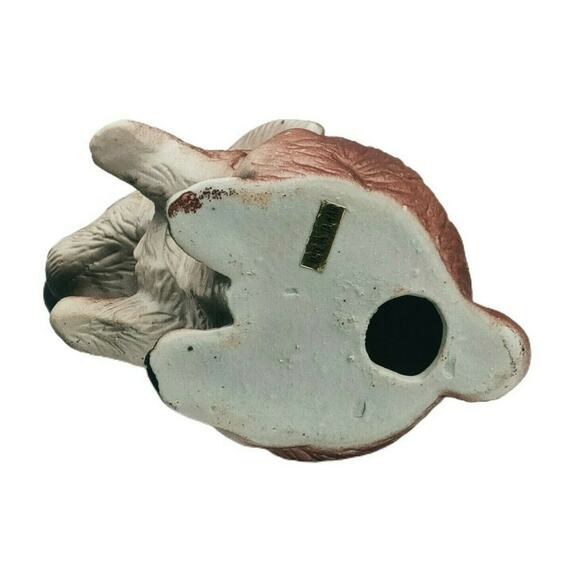 Vintage Bunny Rabbit Figurine Rustic Woodland Farmhouse Easter Cabin Decor - Picture 9 of 9